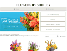 Tablet Screenshot of flowersbyshirleystaugustinefl.com